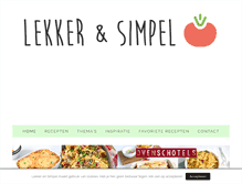 Tablet Screenshot of lekkerensimpel.com
